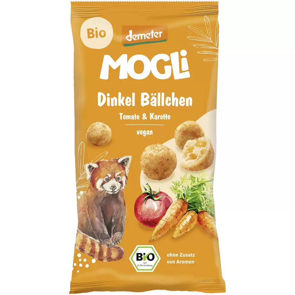 Alimente bio copii - Bilute crocante din grau spelta cu rosii si morcovi, eco, 40 g