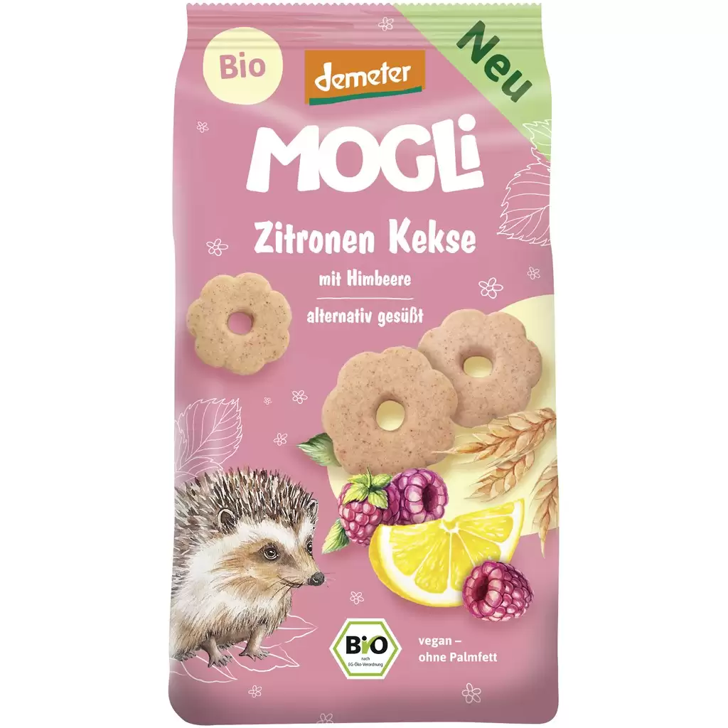 Alimente bio - Biscuiti cu lamaie si zmeura, eco, 125 g