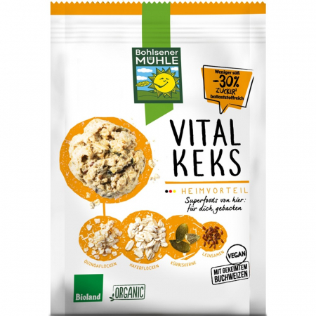 Alimente bio - Biscuiti din ovaz cu seminte, 150 g