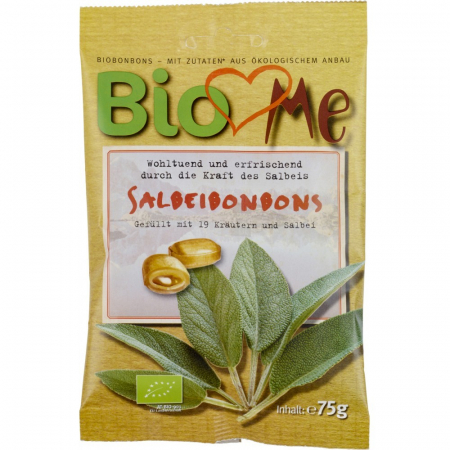 Bomboane bio - Bomboane cu salvie bio, 75 g
