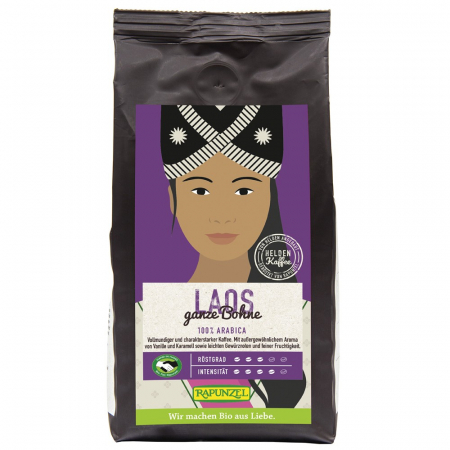 Cafea bio - Cafea Arabica boabe Laos, 250 g