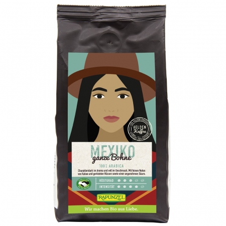 Alimente bio - Cafea Arabica boabe Mexico, 250 g