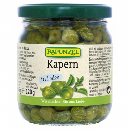 Alimente bio - Capere bio în saramură, 206 g