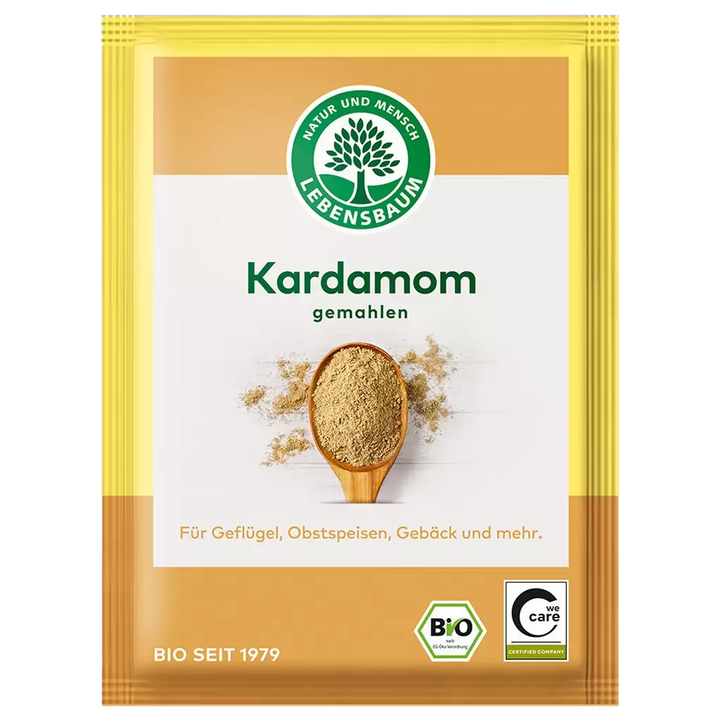 Condimente bio - Cardamom macinat, eco, 10 g