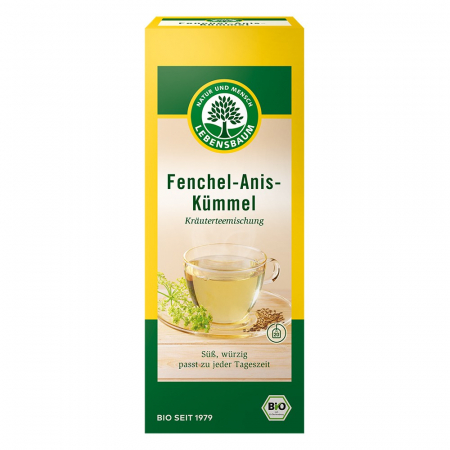 Ceai bio la plic - Ceai cu fenicul, anason si chimen, 50 g