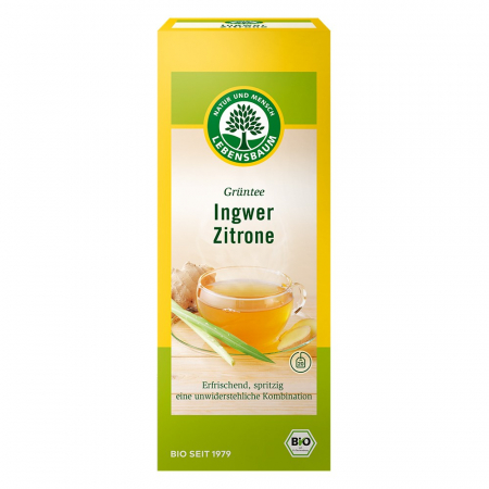 Ceai bio la plic - Ceai cu ghimbir si lamaie ecologic, 40 g
