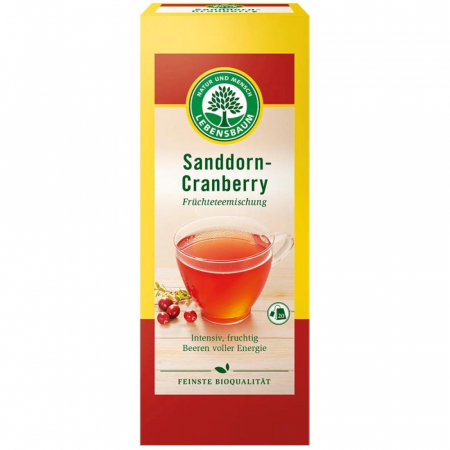Ceai bio la plic - Ceai de catina si merisor bio, 50 g
