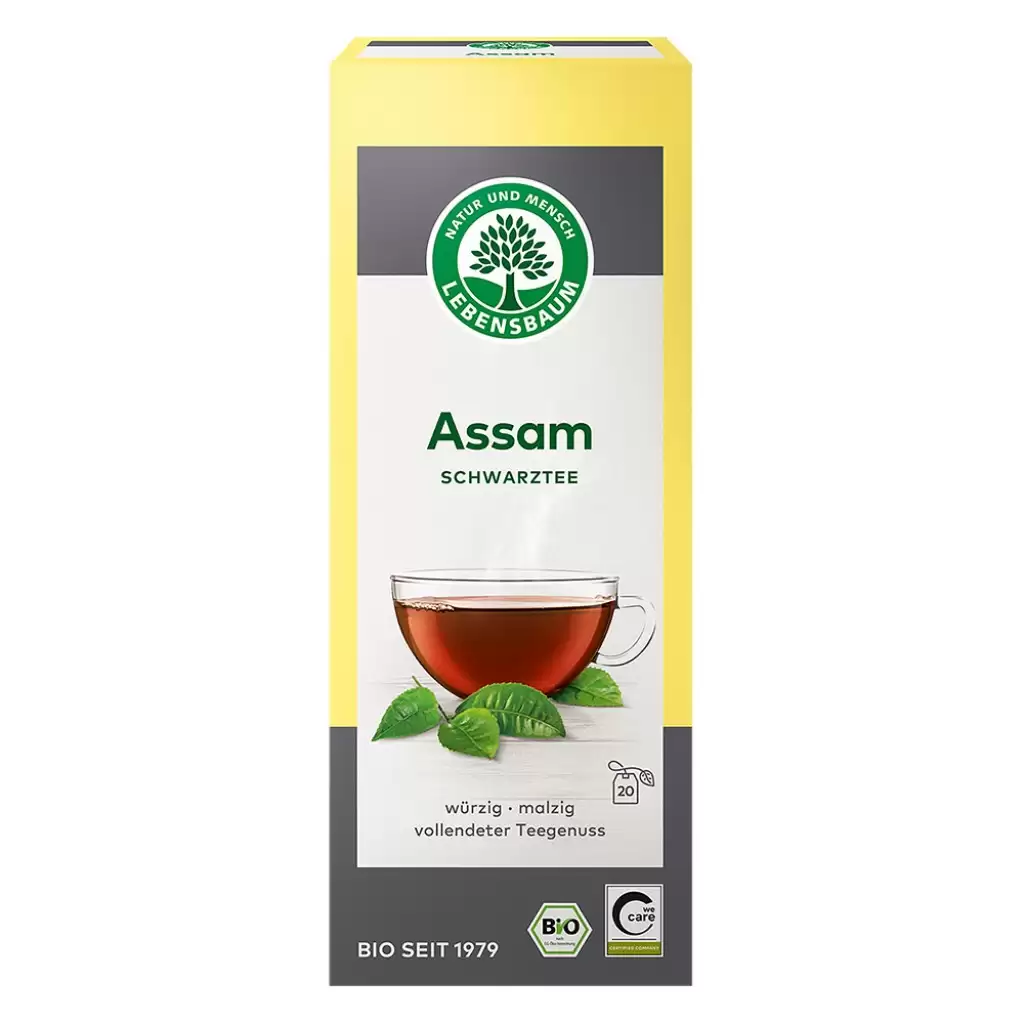 Ceai bio la plic - Ceai negru Assam 20 plicuri, eco, 40 g