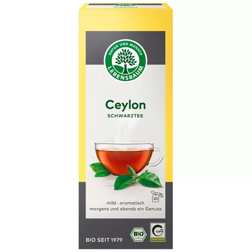 Ceai bio la plic - Ceai negru Ceylon 20 plicuri, eco, 40 g