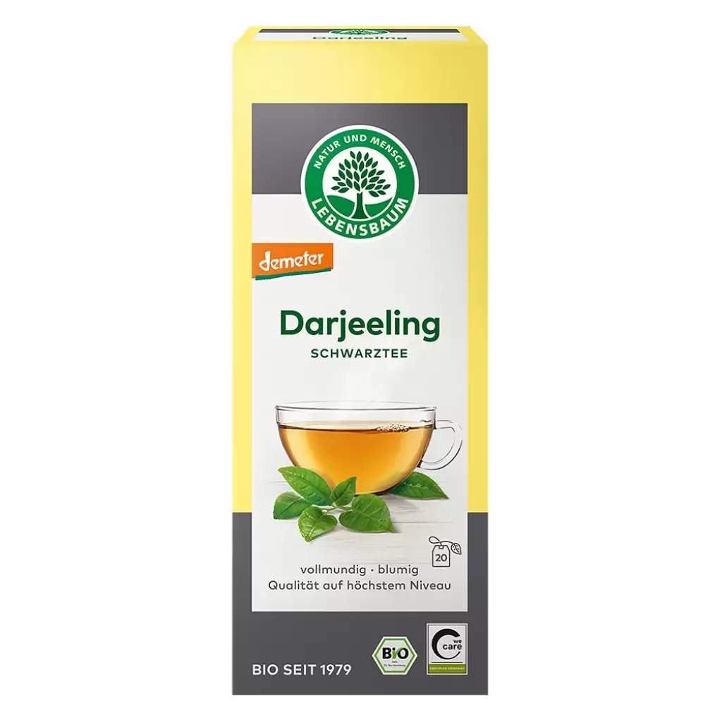 Ceai bio la plic - Ceai negru Darjeeling 20 plicuri, eco, 40 g