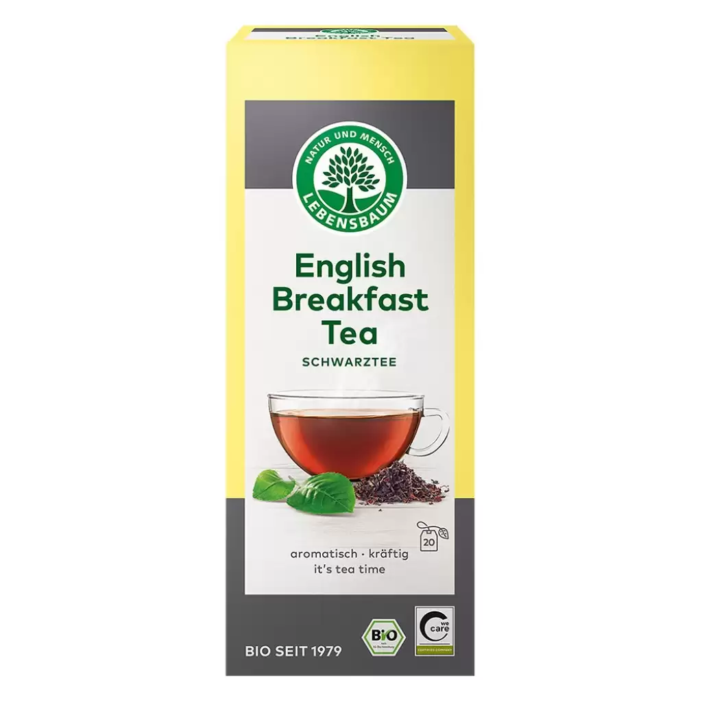 Ceai bio la plic - Ceai negru Englezesc pentru micul dejun 20 plicuri, eco, 40 g