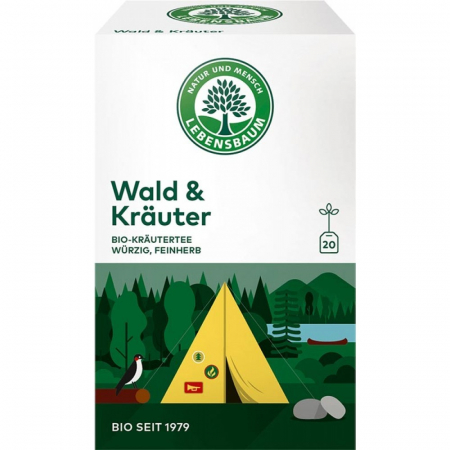 Ceai bio la plic - Ceai padure si ierburi x20 plicuri, 40 g
