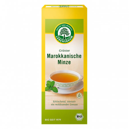 Ceaiuri bio - Ceai verde bio cu menta Marocana, 40 g