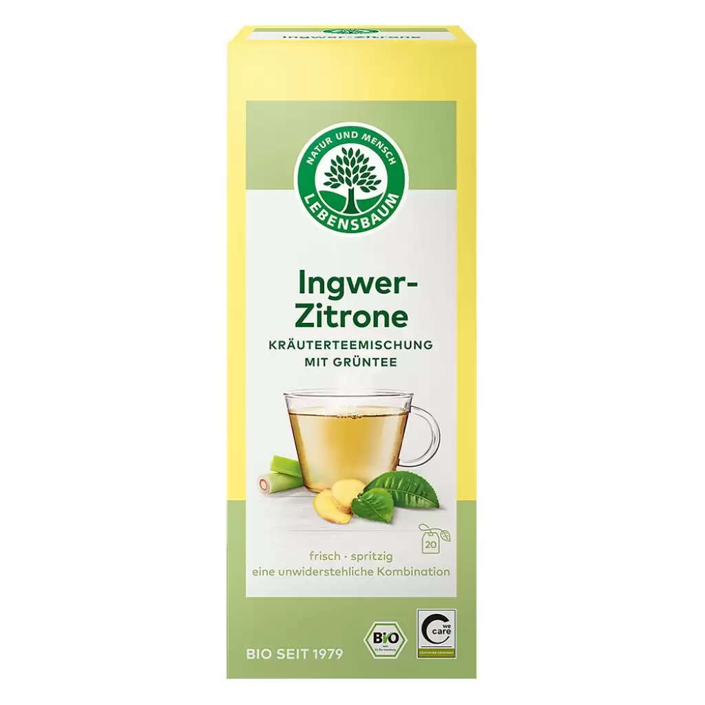 Ceaiuri bio - Ceai verde cu ghimbir si lamaie 20 plicuri, eco, 40 g