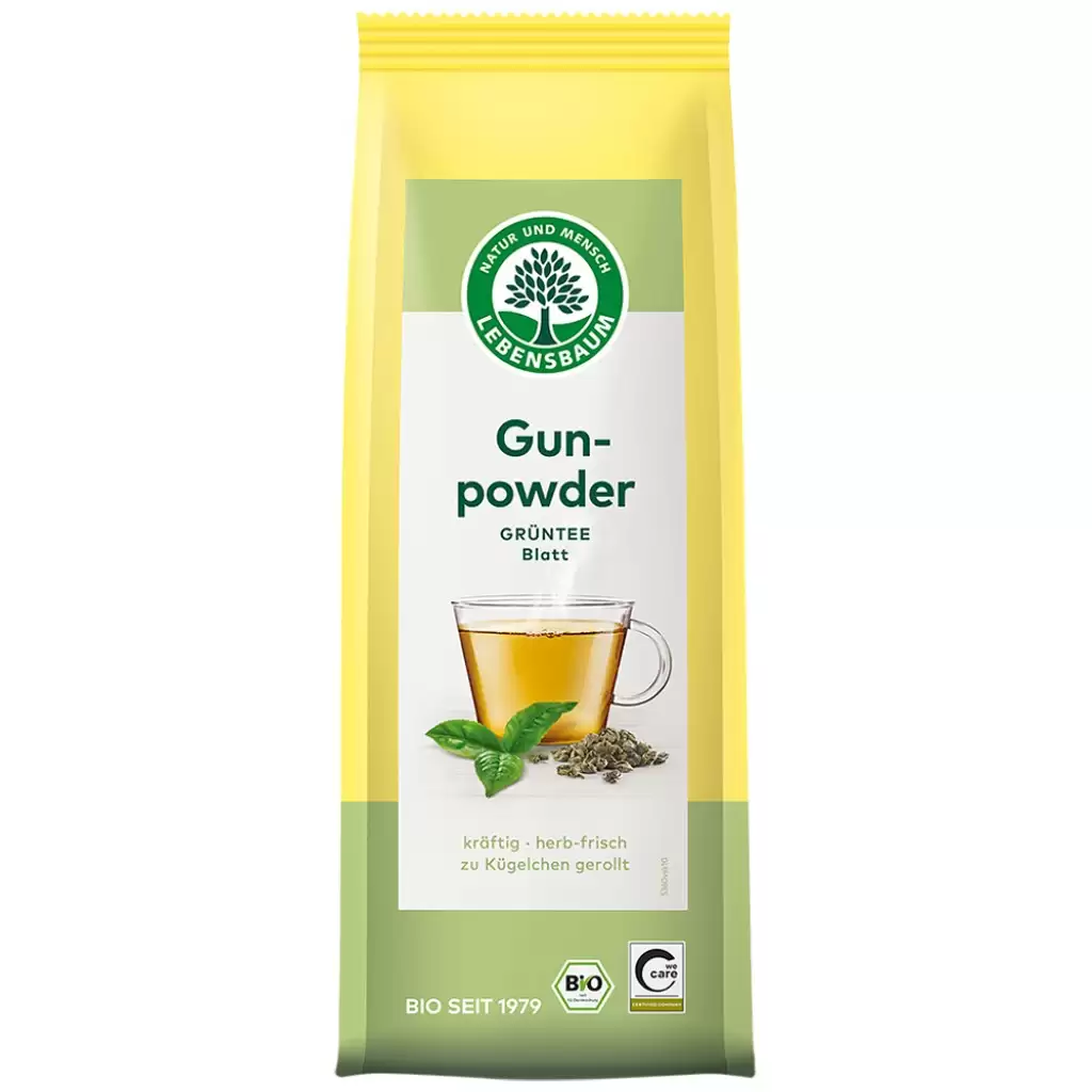 Ceai bio la punga - Ceai verde Gunpowder, eco, 100 g