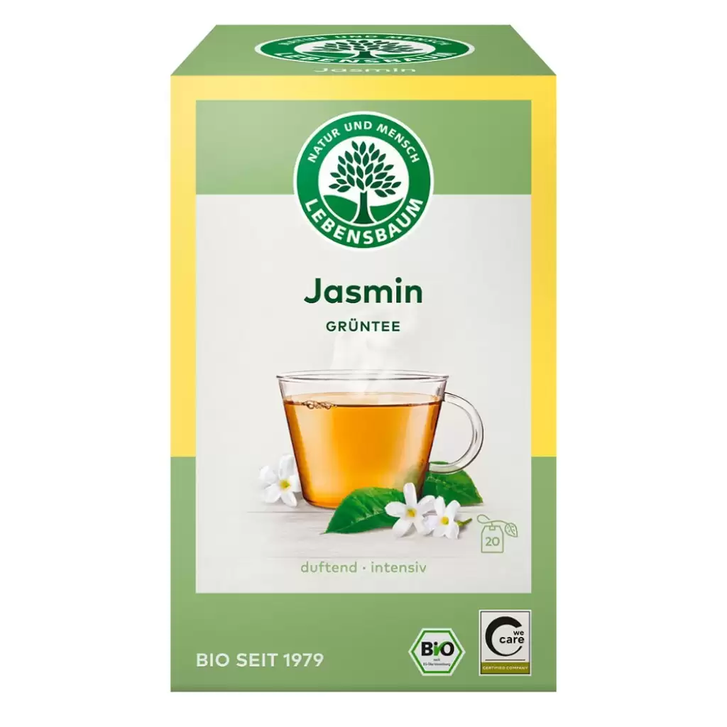 Ceai bio la plic - Ceai verde Jasmin 20 plicuri, eco, 30 g