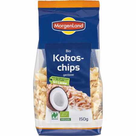 Alimente bio - Chipsuri de cocos bio prajite, 150 g