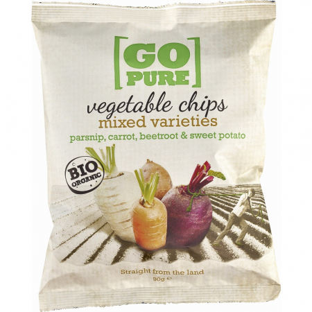 Sticksuri, chipsuri si covrigei - Chipsuri din legume bio, 90 g