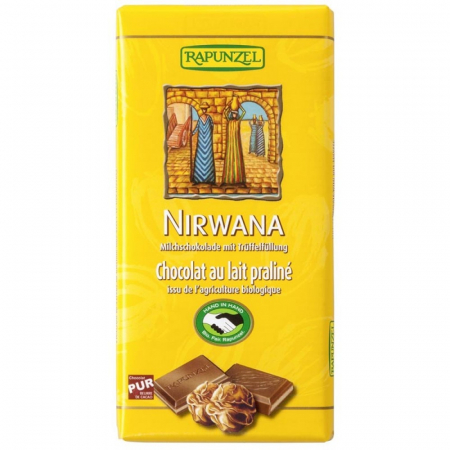 Ciocolata, cacao si cafea - Ciocolata Bio Nirwana cu praline HIH, 100 g
