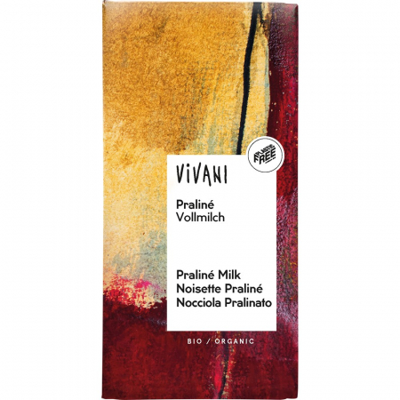 Ciocolata cu praline si lapte integral, 100 g