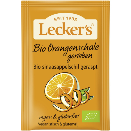 Ingrediente patiserie bio - Coaja bio de portocala rasa, fara gluten, 15 g