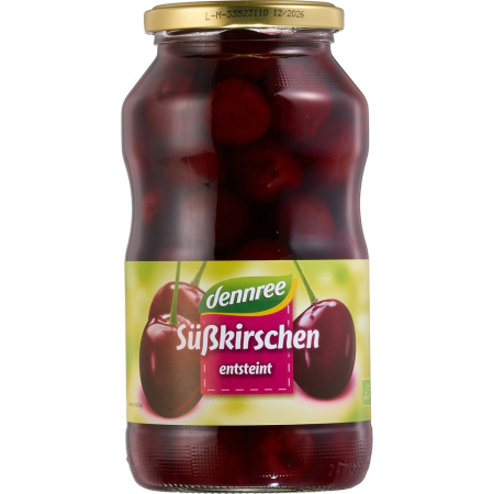 Compoturi bio - Compot bio de cirese, fara samburi, 700 g