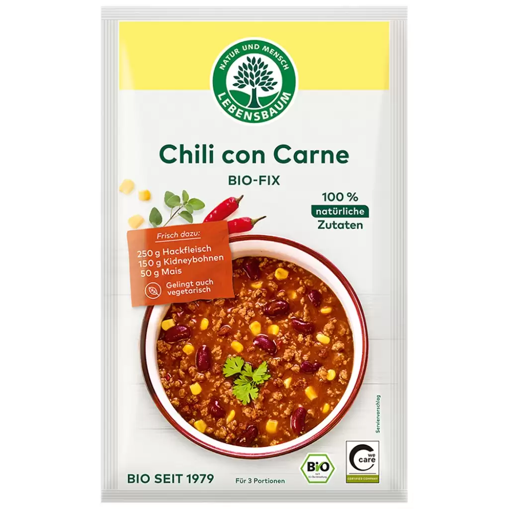 Condimente bio - Condiment pentru Chili con Carne, eco, 30 g