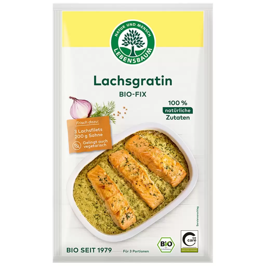 Condimente si supe bio - Condiment pentru gratinat somon, eco, 20 g