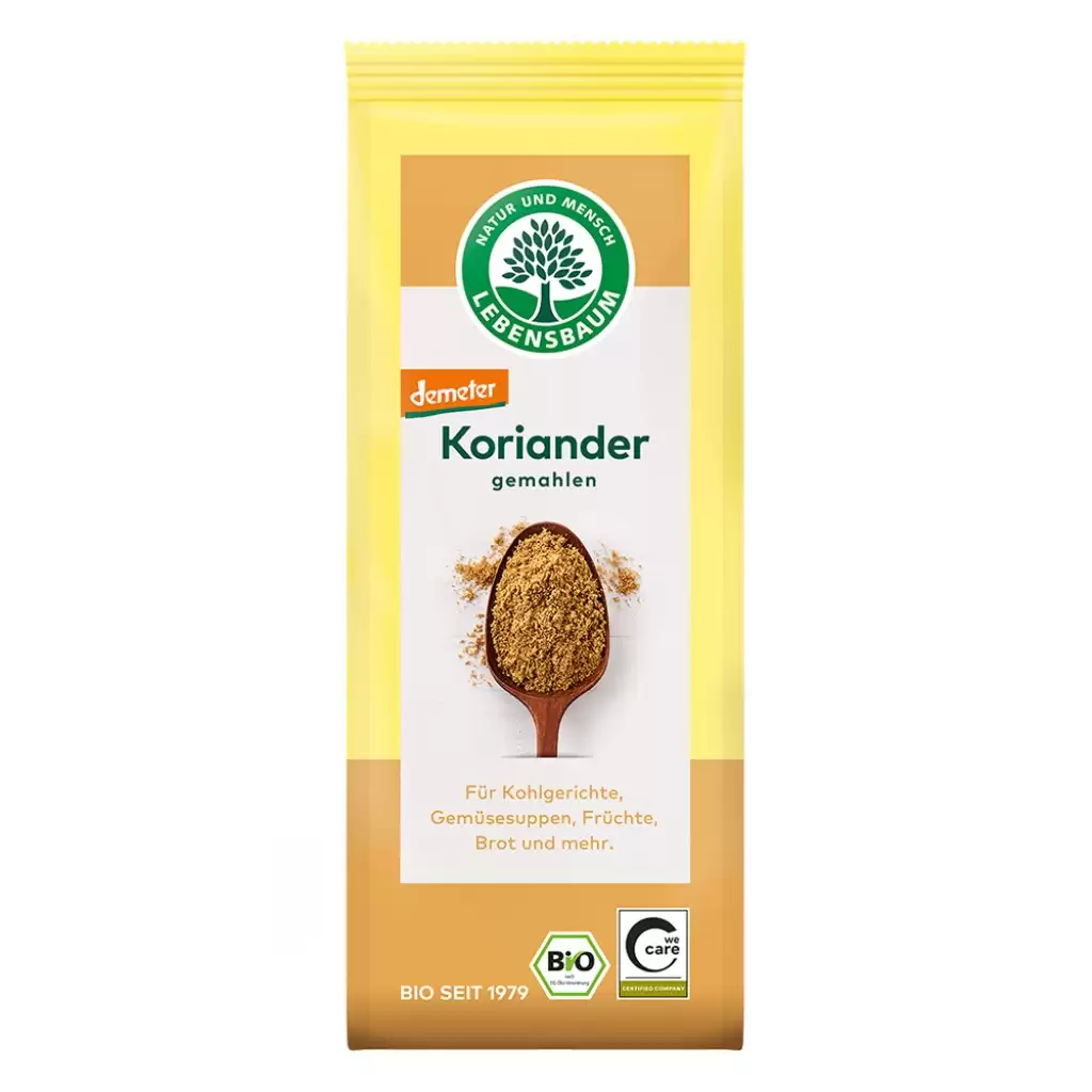 Condimente bio - Coriandru macinat Demeter, eco, 40 g