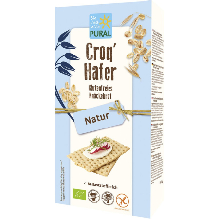 Cereale, faina si paine bio - Crackers bio din ovaz, fara gluten, 160 g