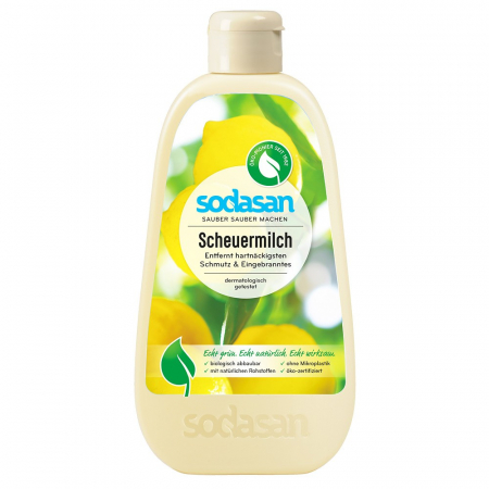 Curatare ecologica casa si bucatarie - Crema abraziva pentru curatare fara zgarieturi, 500 ml