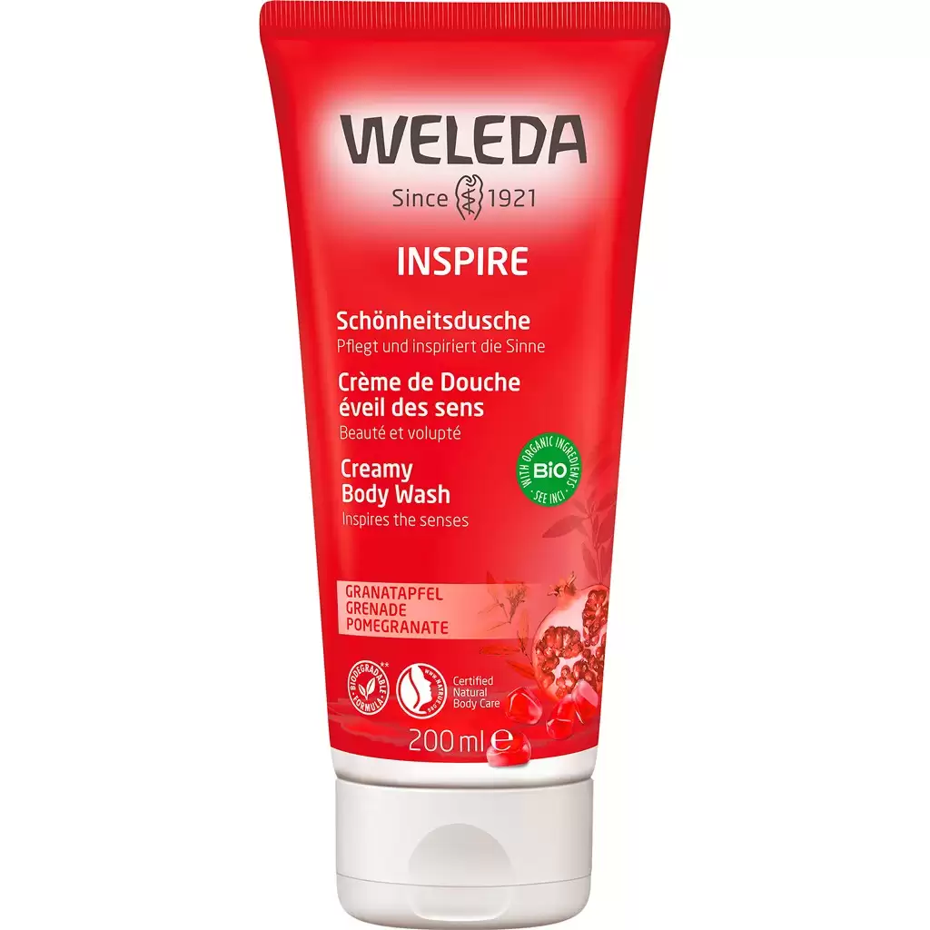 Cosmetice ecologice - Crema de dus Inspire cu rodie, 200 ml