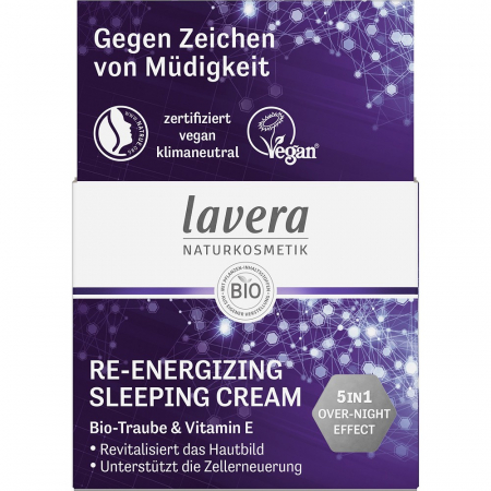 Cosmetice ecologice - Cremă reenergizantă pentru noapte cu vitamina E, 50 ml