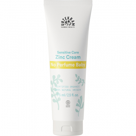 Cosmetice bio pentru copii - Crema sensitiv cu zinc pentru bebelusi, fara parfum, 75 ml