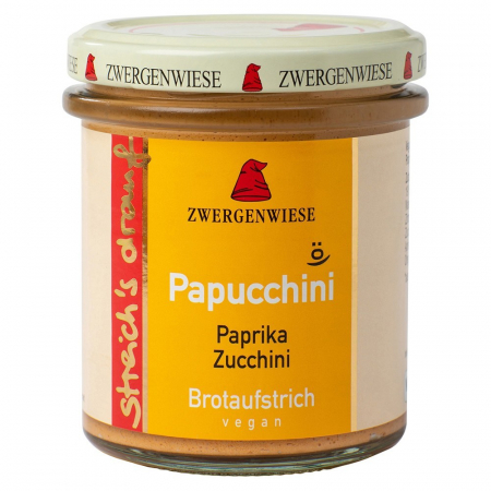 Pateu, sosuri si conserve - Crema tartinabila vegetala Papucchini cu ardei si zucchini, 160 g
