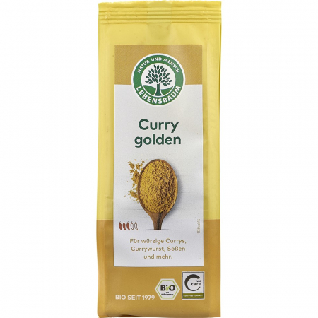Condimente bio - Curry auriu bio pentru orez, legume si carne, 50 g