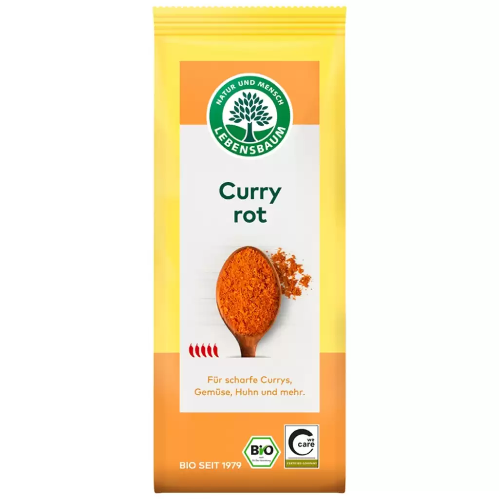 Condimente bio - Curry rosu picant, eco, 50 g