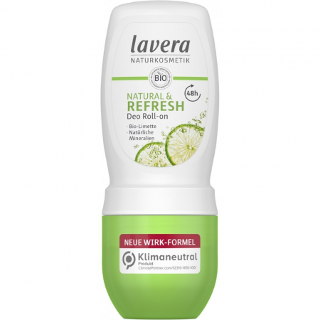 Roll-on si spray bio - Deo Roll-on natural si refresh cu lime bio, 50 ml