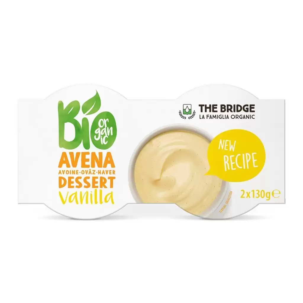 Alimente bio - Desert din ovaz cu vanilie 2x130g, eco, 260 g