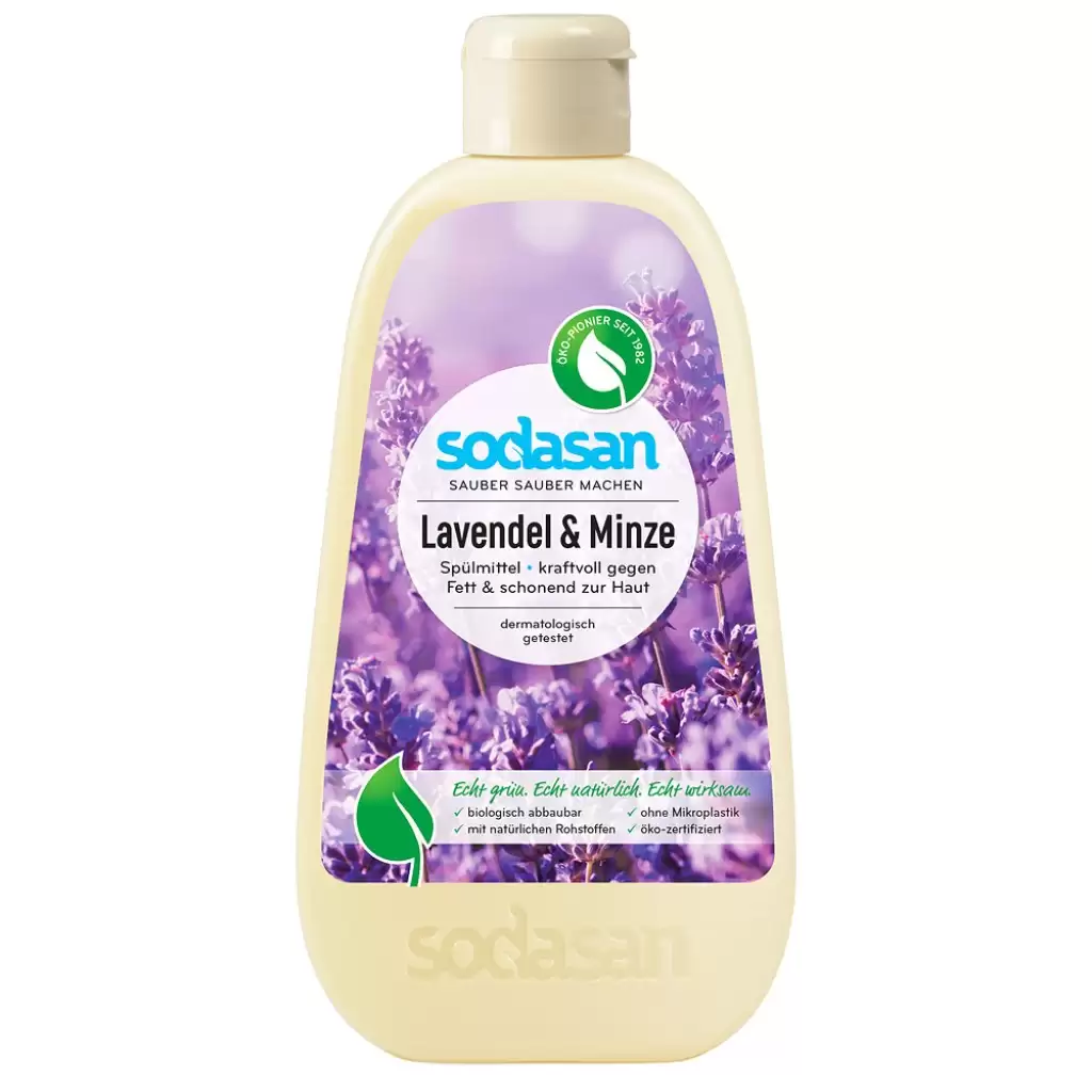 Detergenti bio de vase - Detergent de vase lichid cu lavanda si menta, 500 ml