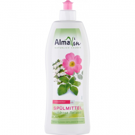 Detergenti bio de vase - Detergent de vase organic cu trandafir salbatic si melisa, 500 ml