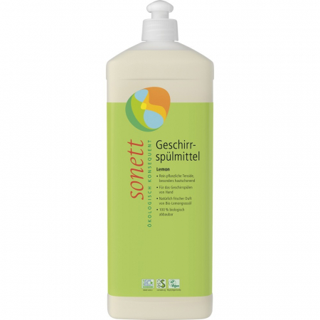 Detergenti ecologici - Detergent ecologic pentru spalat vase cu lamaie bio, 1 L