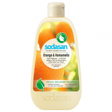 Detergenti bio de vase - Detergent lichid de vase balsam cu portocala, 500 ml