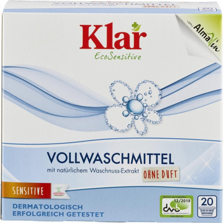 Detergent ecologic pentru rufe - Detergent pentru rufe cu nuci de sapun fara parfum, 1.1 kg