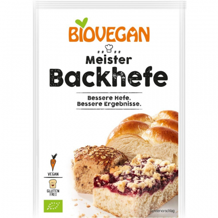 Ingrediente patiserie bio - Drojdie uscata bio fara gluten, 7 g