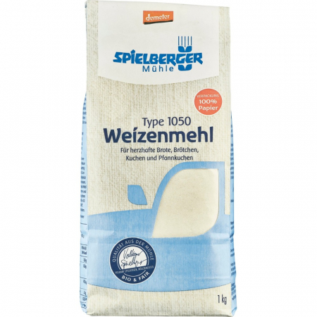 Faina bio neagra de grau tip 1050 Demeter, 1 kg