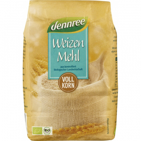 Alimente bio - Faina de grau bio integrala, 1 kg