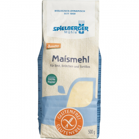 Faina bio si gris - Faina de porumb bio fara gluten Demeter, 500 g