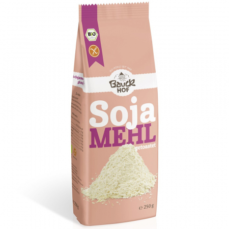 Alimente bio - Faina de soia prajita fara gluten, 250 g