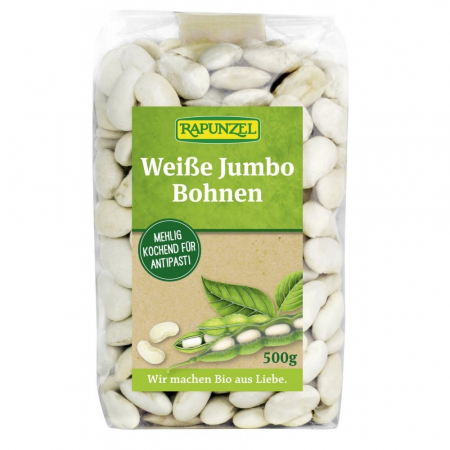 Legume bio - Fasole alba bio jumbo, 500 g
